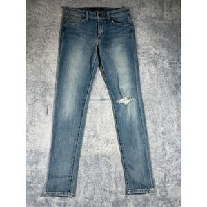 Joes Jeans The Skinny Estelle Distressed Blue Denim Jeans Women's 28